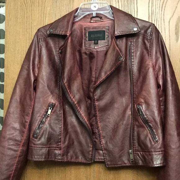Blu Pepper Jackets & Coats Leather Jacket Poshmark